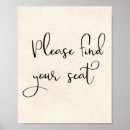 Search for please find your seat signs Script