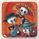 Search for dia de los muertos coasters Skeleton