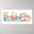 Search for cute marshmallows posters Hot chocolate