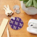 Search for fleur de lis rounded key rings For her
