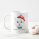 Search for christmas cat coffee mugs Watercolor