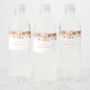Search for bridal shower water bottle labels Greenery