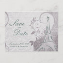 Search for eiffel tower save the dates Silver
