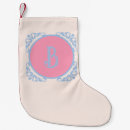 Search for pink and blue christmas stockings Vintage