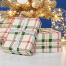 Search for forest green and white wrapping paper Plaid