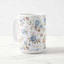 Search for blue and cream mugs Flowers