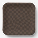 Search for brown gingham paper plates Party