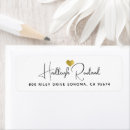 Search for gold heart return address labels Minimalist