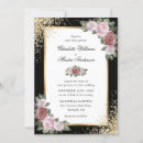 Search for pink glitter wedding invitations Botanical