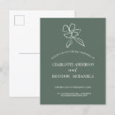 Search for forest green wedding invitations Botanical