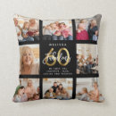 Search for 60th birthday cushions Photo collage