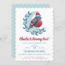 Search for bird birthday invitations Winter
