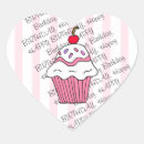 Search for heart cupcake stickers Birthday