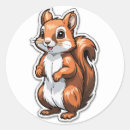 Search for furry animal stickers Squirrel