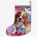 Search for cavalier king charles christmas stockings Blenheim