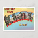 Search for greetings from maine postcards Vintage