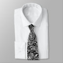 Search for black and white paisley ties Vintage