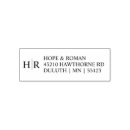 Search for classic monogram return address rubber stamps Chic