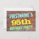 Search for 95 year old birthday invitations Ninety fifth birthday