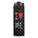 Search for black and white travel mugs Heart