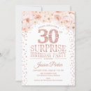 Search for rose gold and white birthday invitations For her