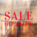 Search for display window decals Sale window cling