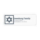 Search for star of david return address labels Modern