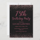 Search for 75 birthday invitations 75 and fabulous