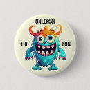 Search for cartoon monsters badges Colourful