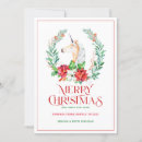 Search for unicorn christmas cards Typography