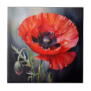 Search for red poppy tiles Black
