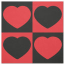 Search for red heart fabric Black