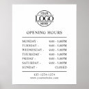 Search for hours business posters Simple and professional