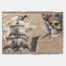 Search for pirate ship blankets Skull