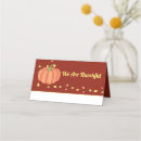Search for pumpkins place cards Harvest