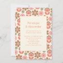 Search for flowers wedding invitations Retro