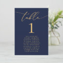 Search for navy and gold table cards Minimalist