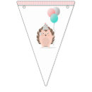Search for woodland animal bunting flags Girl