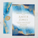 Search for agate bridal shower invitations Watercolor