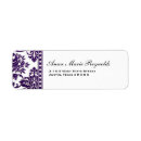 Search for deep purple return address labels Eggplant