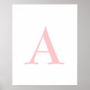 Search for pink monogram posters Peach