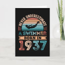 Search for swimmer birthday cards Water