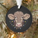 Search for cattle christmas tree decorations Santa