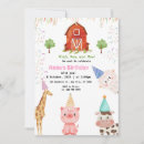 Search for oink baa cluck moo invitations Pink gingham