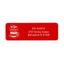 Search for warm wishes return address labels Elegant