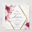 Search for romantic roses and diamonds invitations Burgundy red maroon dahlias