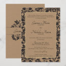 Search for brown damask wedding invitations Gold