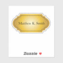Search for gold name stickers Classic