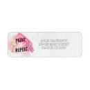 Search for arts and crafts return address labels Pink