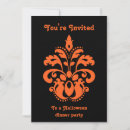Search for formal halloween invitations Damask